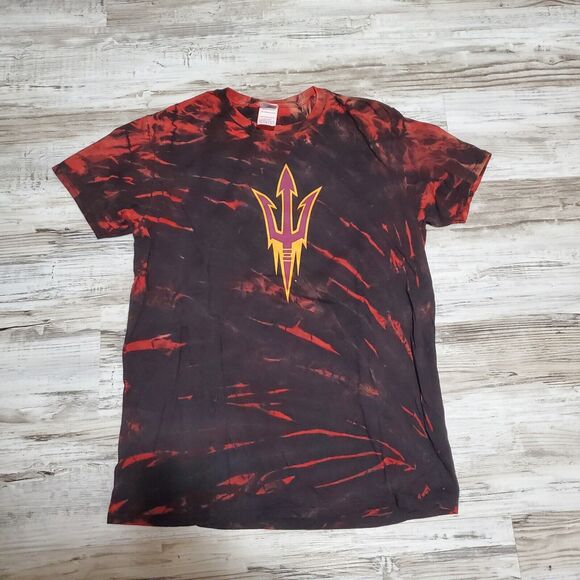 Arizona State Sun Devils Tide Tye Dye Shirt Mens Size Medium Hand Dyed - Picture 1 of 2